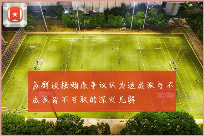 苏群谈杨瀚森争议认为速成派与不成派皆不可取的深刻见解